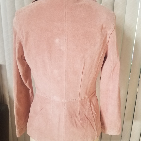 Dusty Rose Suede Jacket - Picture 9 of 10